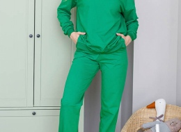 Костюм с брюками "Агапэ" арт. 3035 цв. зеленый