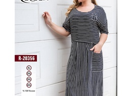 Платье (XL,2XL,3XL,4XL) "COCOON" R-20356
